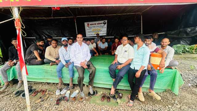कायमस्वरूपी रोजगारासाठी रोथे कंपनी कामगारांचे अन्नत्याग आंदोलन तीव्र